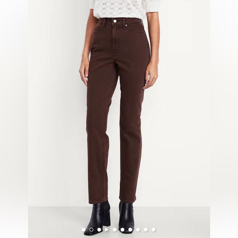 💫OLD NAVY Extra High Waist Straight Leg Pants 14P